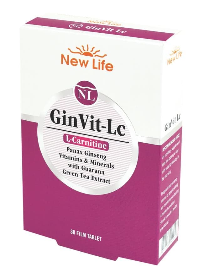 New Life GinVit L-Carnitine 30 Tablet
