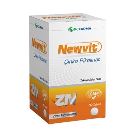 Newvit Çinko Picolinate 60 Tablet SKT:10/2028