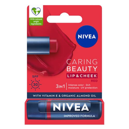 Nivea SPF30 Kırmızı Renkli Güneş Koruyucu Dudak Bakım Kremi 4.8 gr