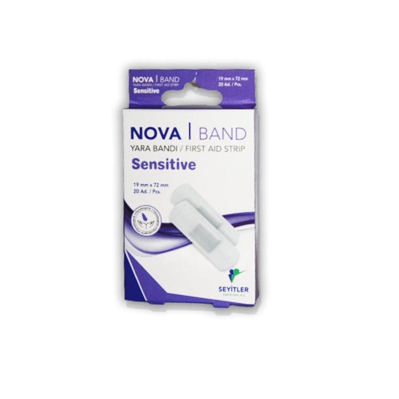 SKT:05/2027 Nova Band Sensitive Yara Bandı 20 Adet