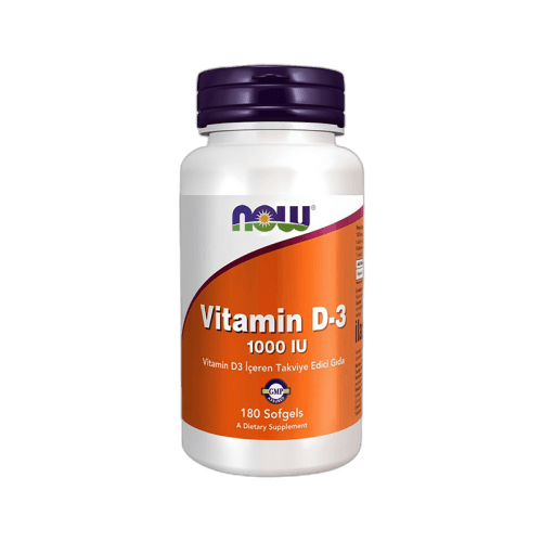 Now Vitamin D3 1000 IU Takciye Edici Gıda 180 Kapsül