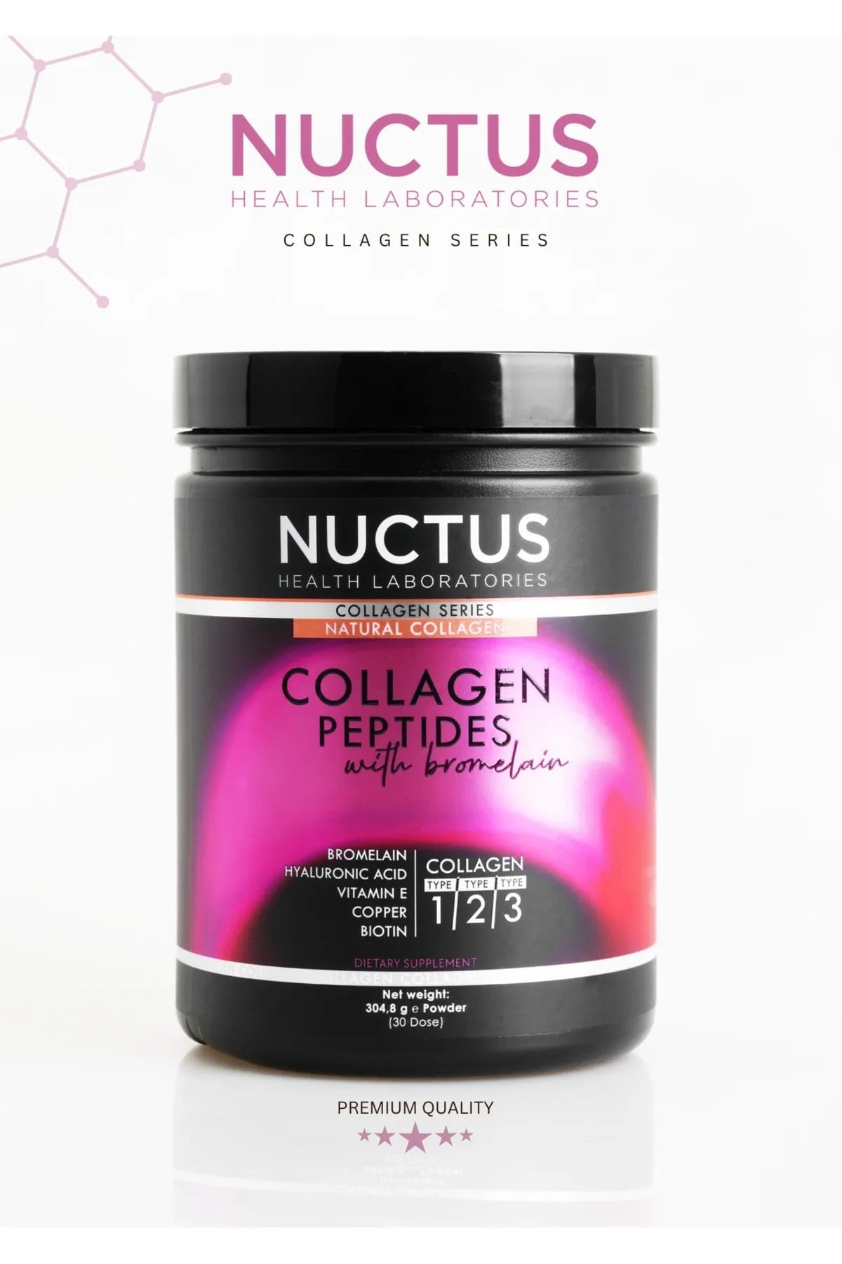 Nuctus Collagen Peptides With Bromelain 304,8 gr