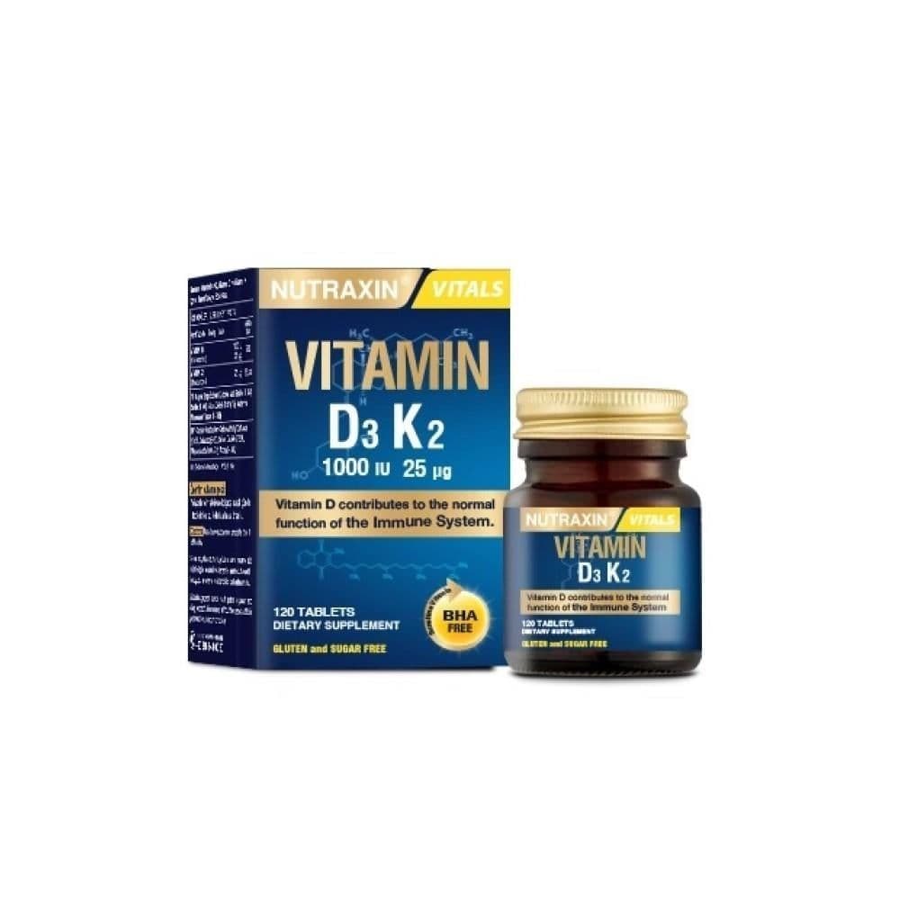 Nutraxin Vitamin D3K2 1000 IU 120 Tablet