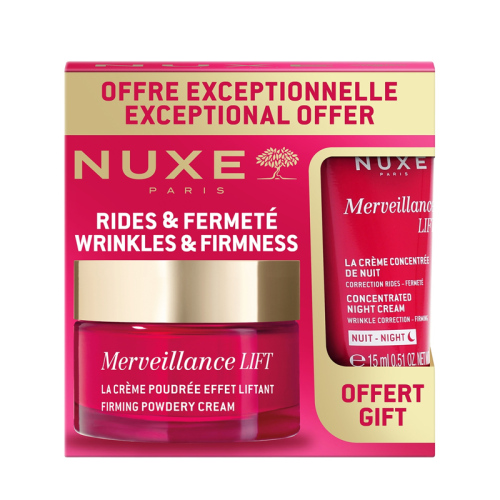 Nuxe Merveillance Lift Firming Powdery Cream 50 ml + Night Cream 15 ml HEDİYE