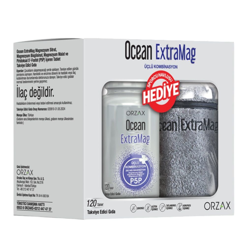 Ocean Extramag 120 Tablet Sporcu Havlu Hediye