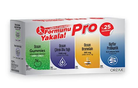SKT:01/2027 Ocean Formunu Yakala Pro 4'lü Set