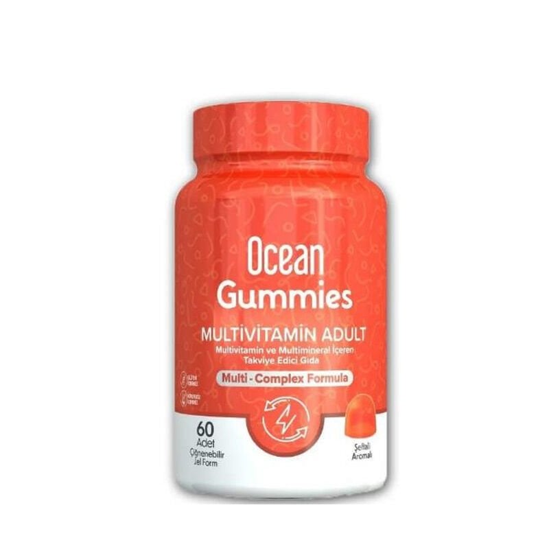 SKT:02/2027 Ocean Gummies Multivitamin Adult 60 Adet Çiğneme Form