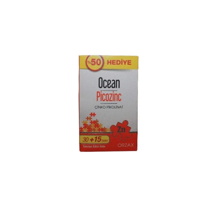 Ocean Picozinc Çinko %50 Hediye 30+15 Tablet
