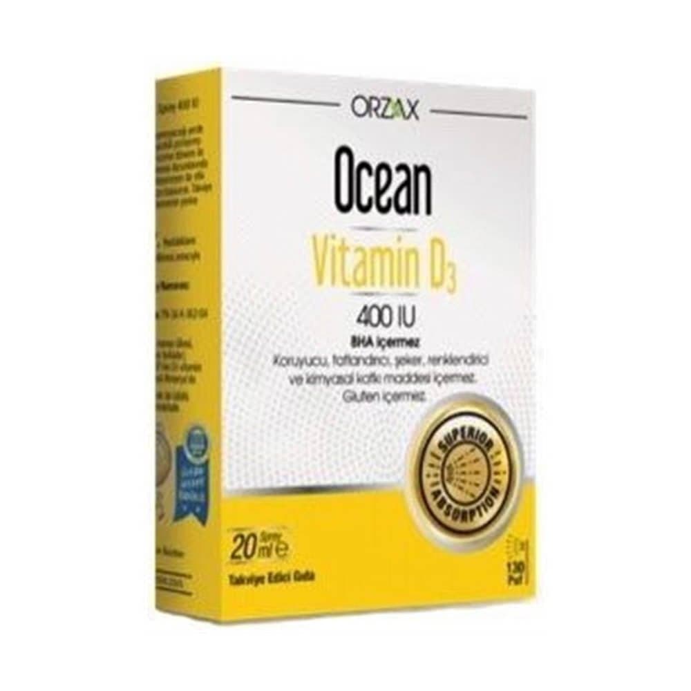 Ocean Vitamin D3 400 IU 20 ml Sprey 130 puff