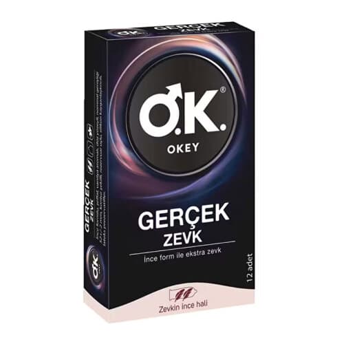 Okey Gerçek Zevk Prezervatif 12 Adet