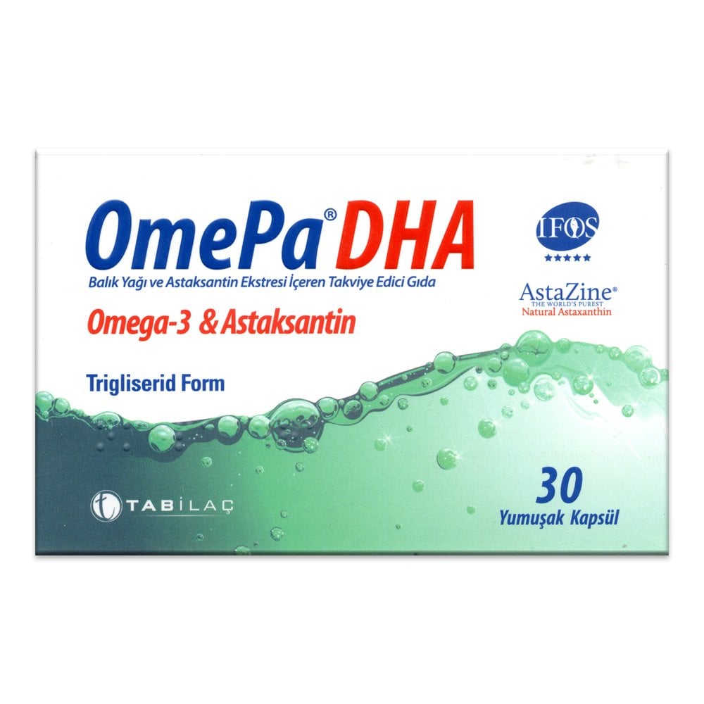 Omepa DHA Omega 3 & Astaksantin 30 Yumuşak Kapsül