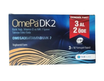 Omepa DK2 Omega 3 -- 50 Yumuşak Kapsül - 3 Al 2 Öde