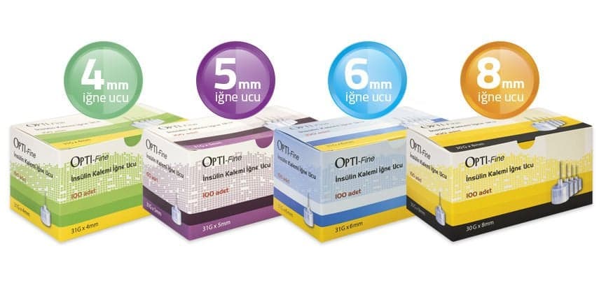 Opti-fine İnsülin Kalemi İğne Ucu 5 mm (31G) 100 adet