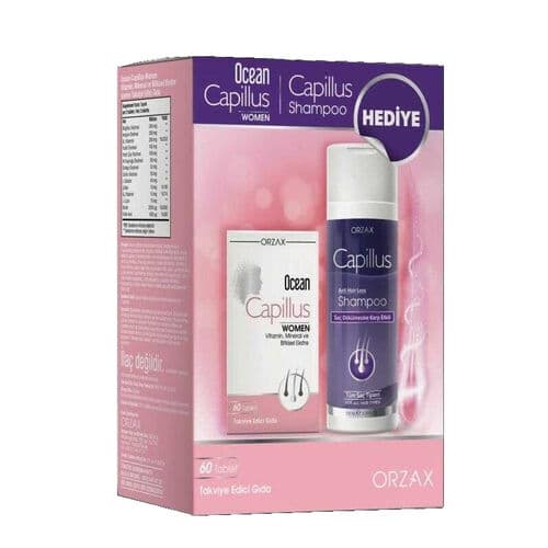 Orzax Ocean Capillus Women 60 Tablet Şampuan Hediyeli 