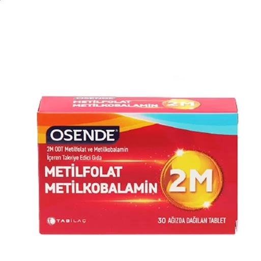 Osende 2M ODT Metilfolat & Metilkobalamin 30 Tablet - İkincisi %50 İndirimli
