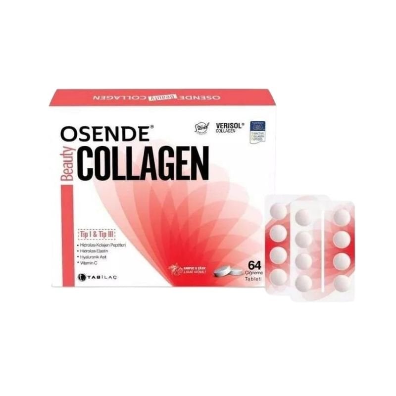 Osende Beauty Collagen 64 Çiğneme Tableti Karpuz & Çilek & Nane Aromalı