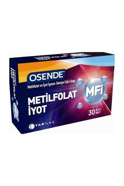 Osende MFI Metilfolat ve İyot 30 Dil Altı Tablet