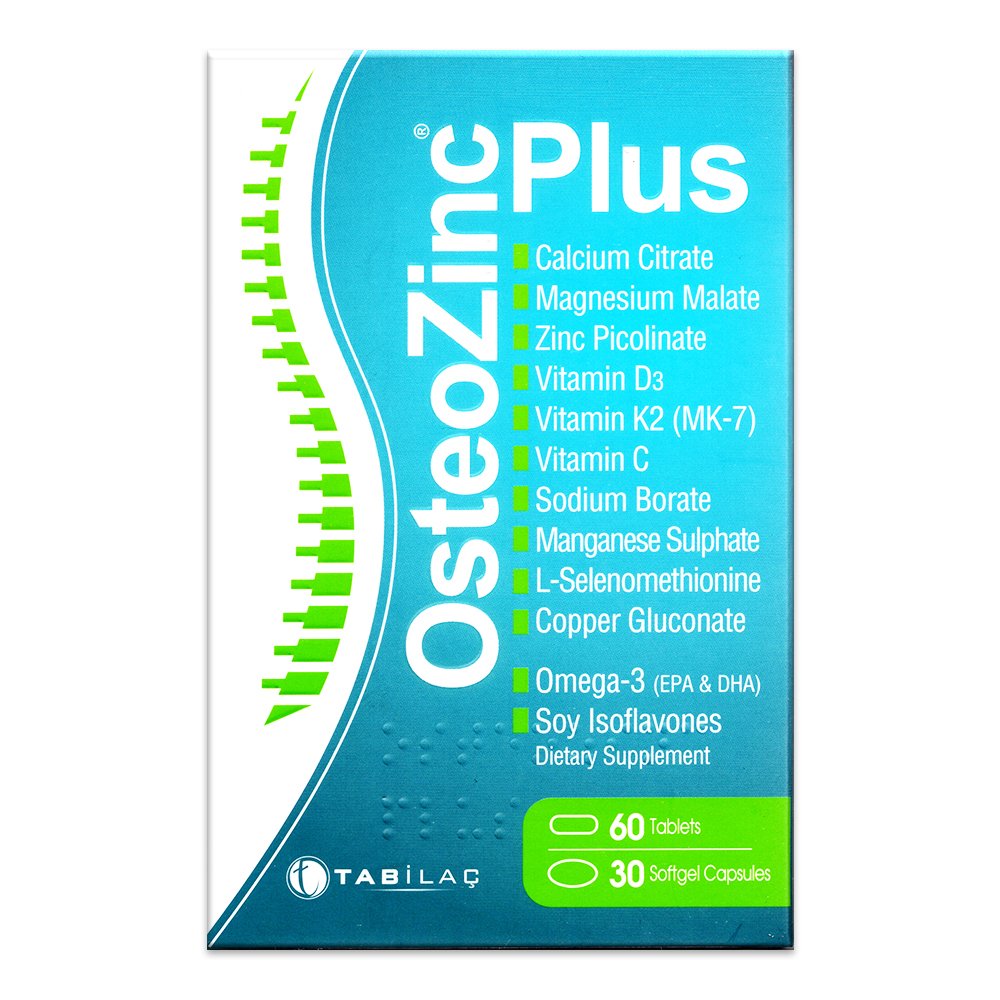 Osteozinc Plus 60 Tablet 30 Yumuşak Kapsül