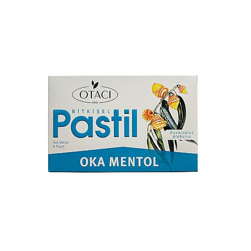 Otacı Bitkisel Pastil Oka Mentol Takviye Edici Gıda 8 Pastil
