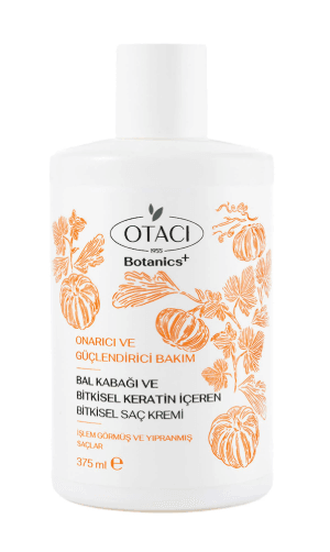 Otacı Botanics Bal Kabağı ve Bitkisel Keratin İçeren Bitkisel Saç Kremi 375 ml