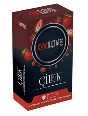 Oxlove Çilek Prezervatif 10 Adet