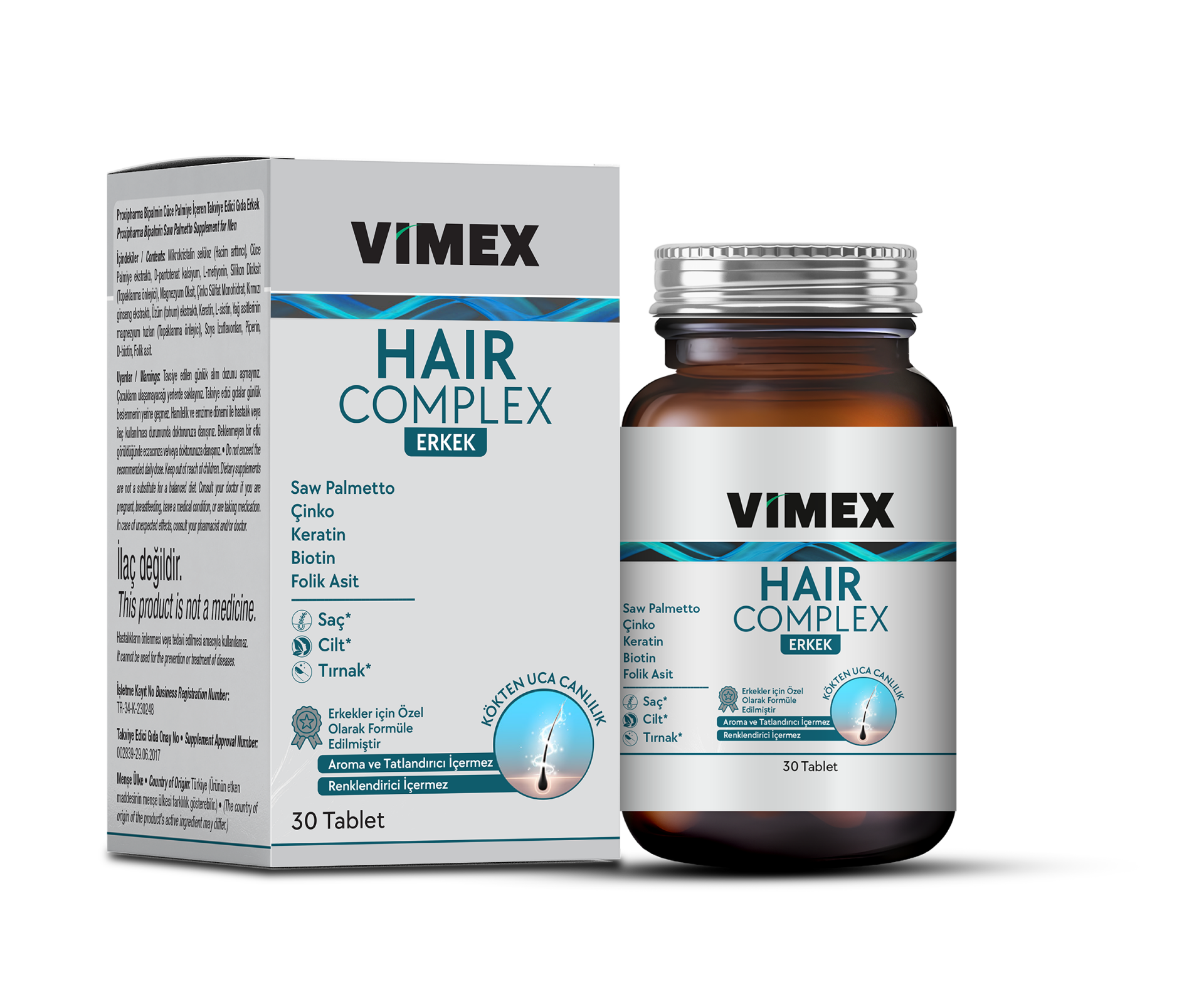 Vimex Hair Complex Erkek 30 Tablet