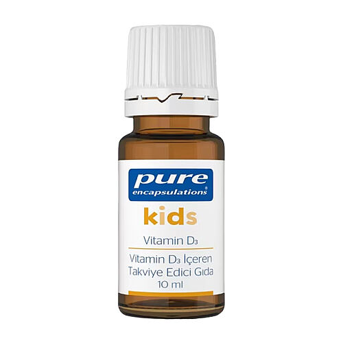 Pure Encapsulations Kids Vitamin D3 Damla Takviye Edici Gıda 10 ml 