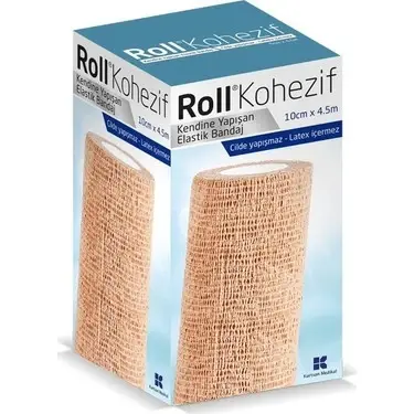 Roll Kohezif Elastik Bandaj 10cm x 4.5m