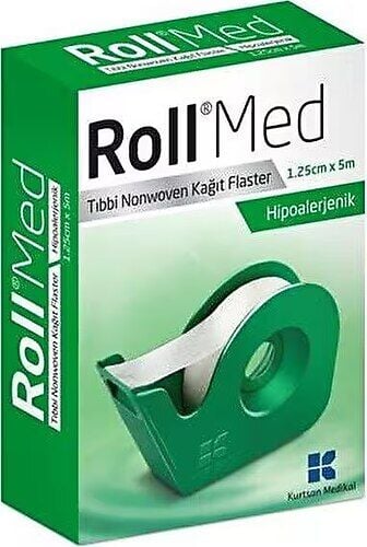 Roll Med Tıbbi Nonwoven Kağıt Flaster 1,25cm x 5m