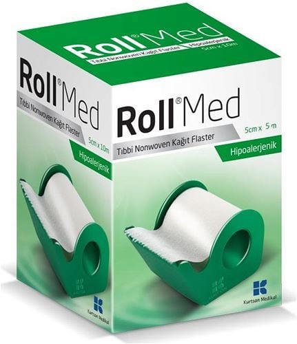 Roll Med Tıbbi Nonwoven Kağıt Flaster 5cm x 5m