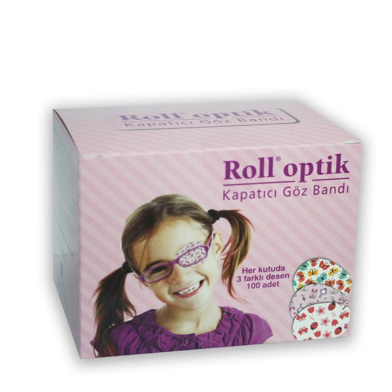 Roll Optik Kapatıcı Göz Bandı Kız 100 Adet