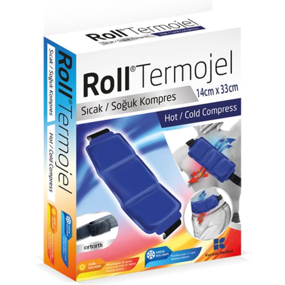 Roll Termojel Sıcak / Soğuk Kompres 14 cm x 33 cm