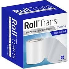 Roll Trans Tıbbi Perfore Polietilen Flaster 2,5cm x 5m