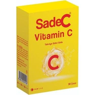 SadeC Vitamin C 1000 mg 30 Saşe SKT:09/2028