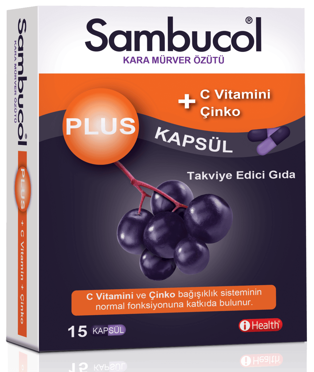 Sambucol Kara Mürver Özütü 15 Kapsül