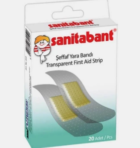 Sanitabant Yara Bandı Şeffaf 20 Adet
