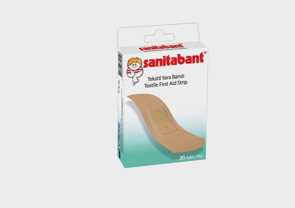 SKT:10/2026 Sanitabant Yara Bandı Tekstil 20 Adet