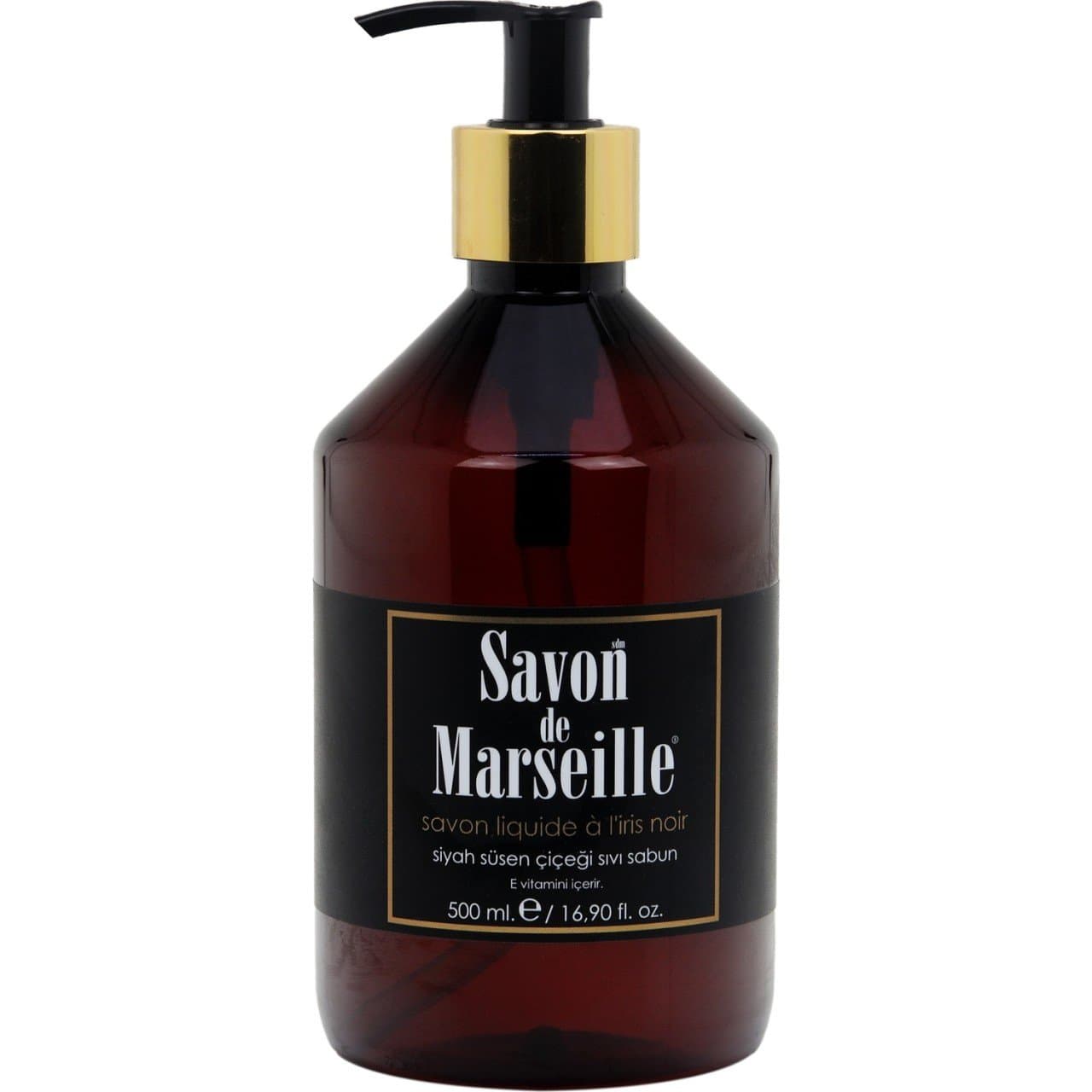 Savon De Marseille Siyah Süsen Çiçeği Sıvı Sabun 500 ml
