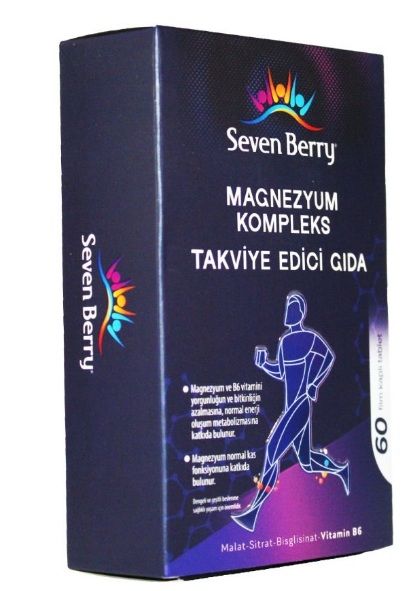Seven Berry Magnezyum Kompleks 60 Film Kaplı Tablet