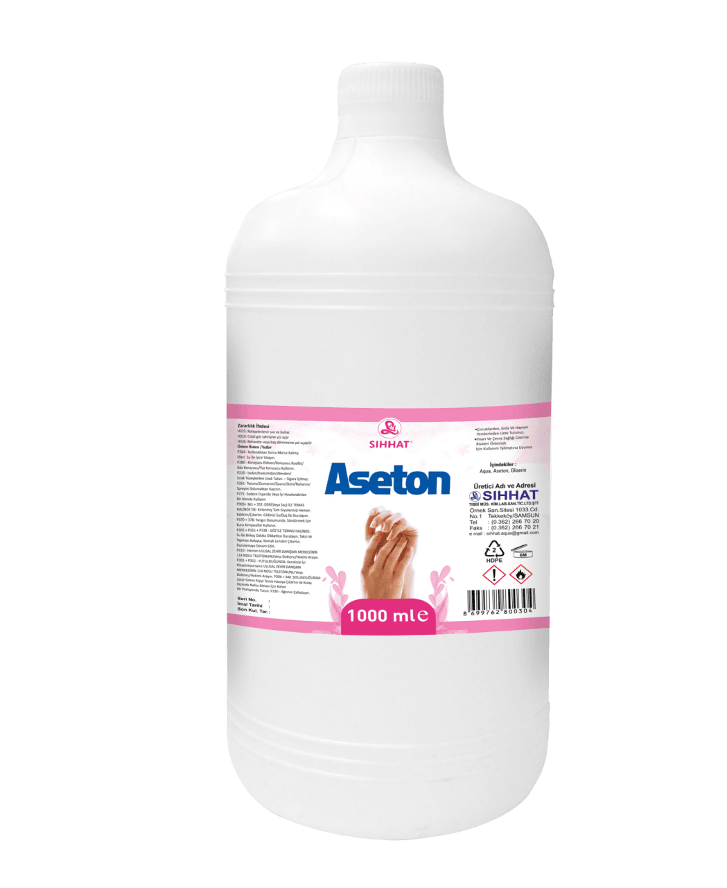 Sıhhat Aseton 1000 gr
