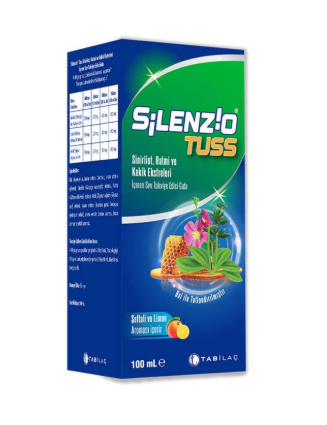 SKT:01/2027 Silenzio Tuss Sıvı Takviye Edici Gıda 100 ml