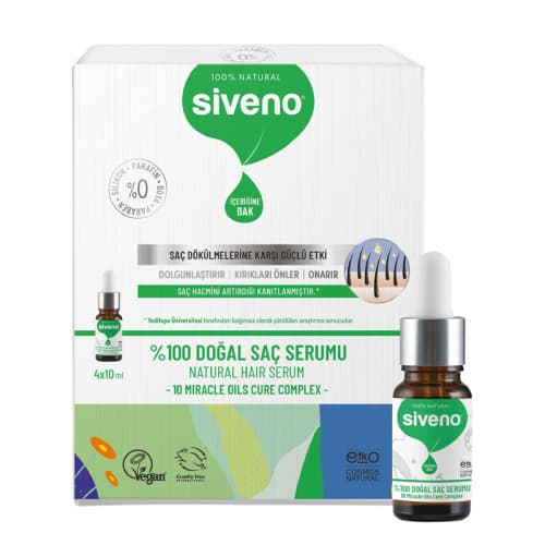 Siveno Doğal Saç Bakım Serumu 4x10 ml
