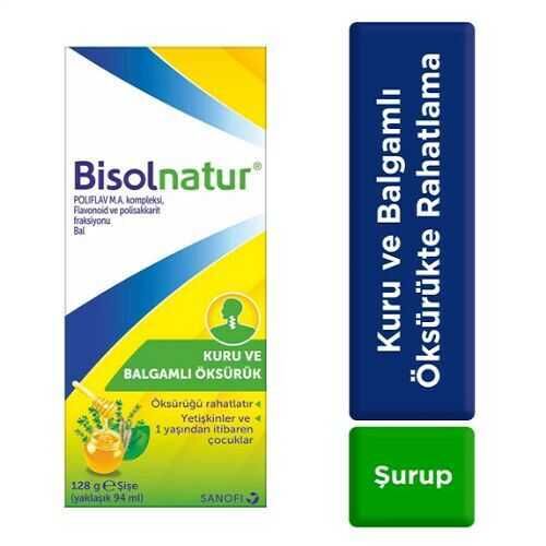 SKT:01/2027 Bisolnatur Öksürük Şurubu 128g