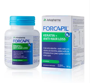SKT:03/2027 Forcapil Keratin + Anti-Hair Loss 60 Kapsül