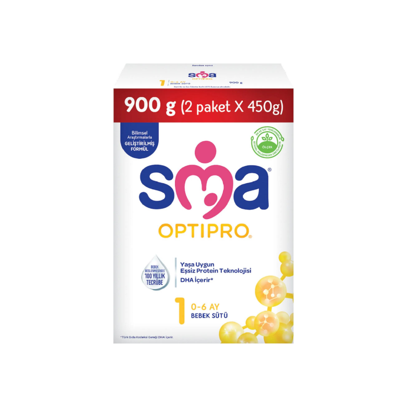 SMA Optipro No:1 Mama 0-6 Ay 900 gr ( 2 Paket x 450 gr )