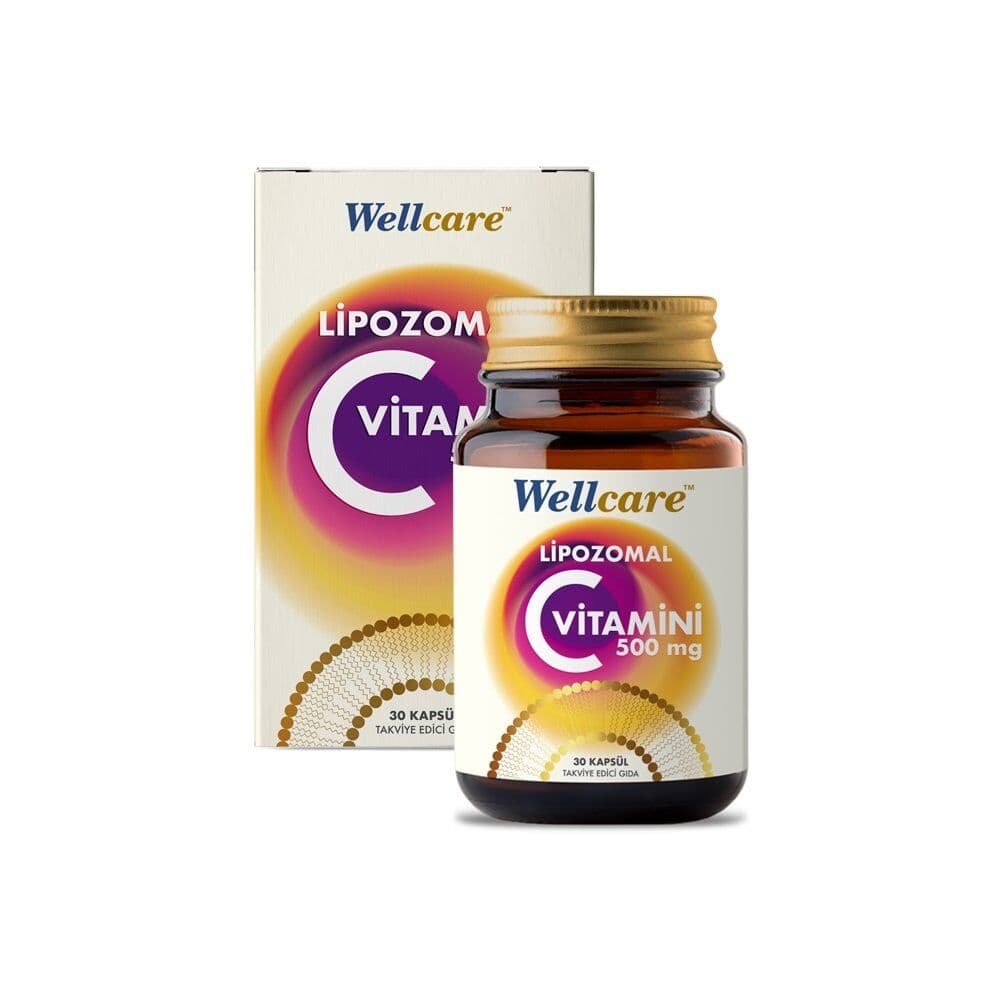 SKT:01/2027 Wellcare Lipozomal Vitamin C 500 mg 30 Kapsül