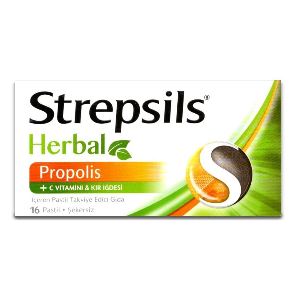 Strepsils Herbal Propolis + C Vit 16 Pastil