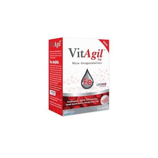 SKT:10/2026 VitAgil Fer Demir Damla 15 ml