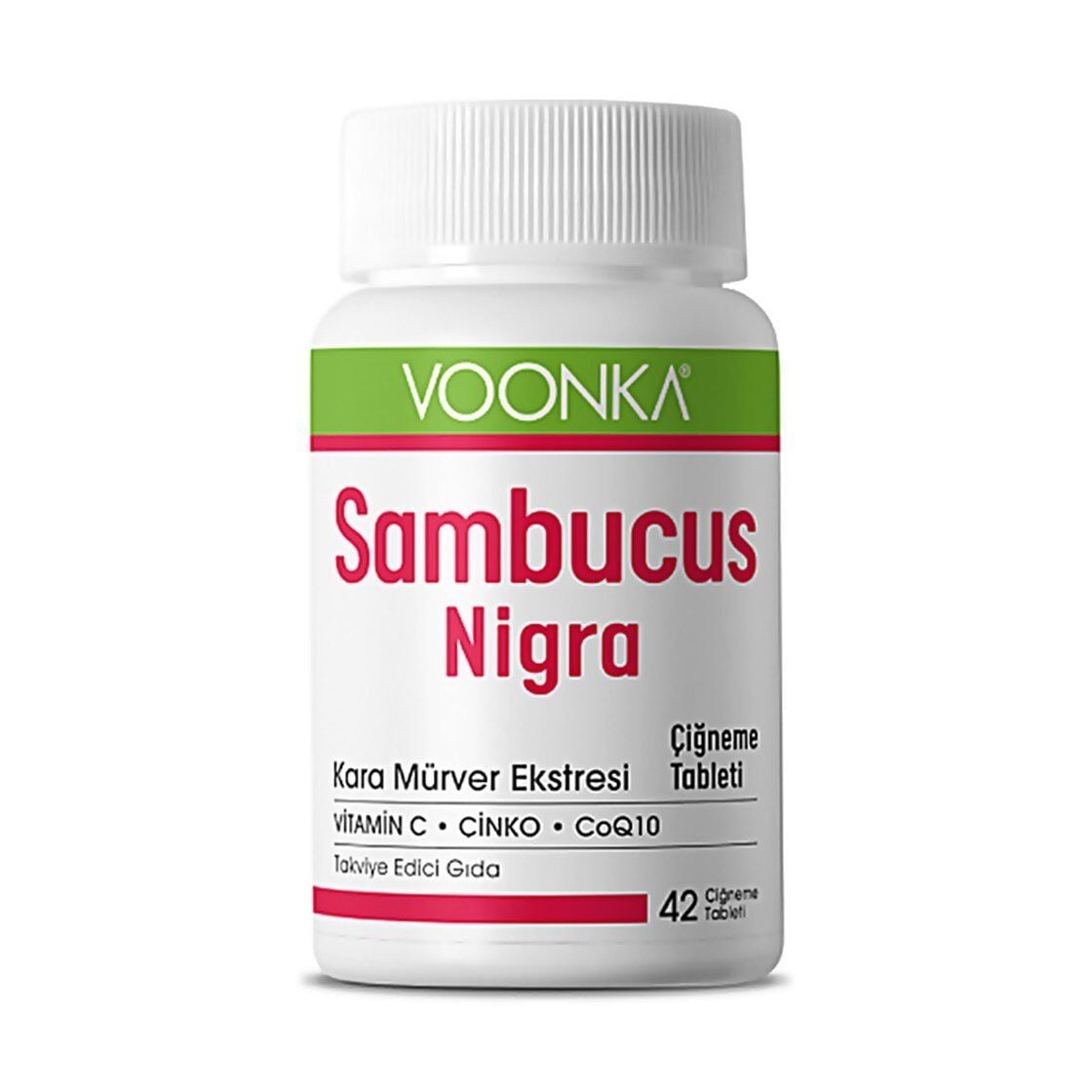 SKT:11/2026 Voonka Sambucus Nigra 42 Çiğneme Tableti
