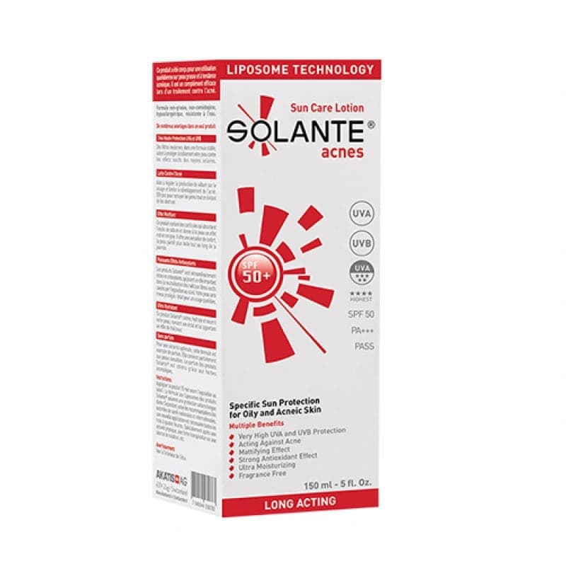 Solante Acnes Spf50+ Sun Care Lotion 150ml